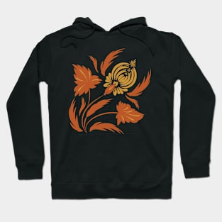 Flowers print, poster. Folk floral art. Canvas. Hoodie